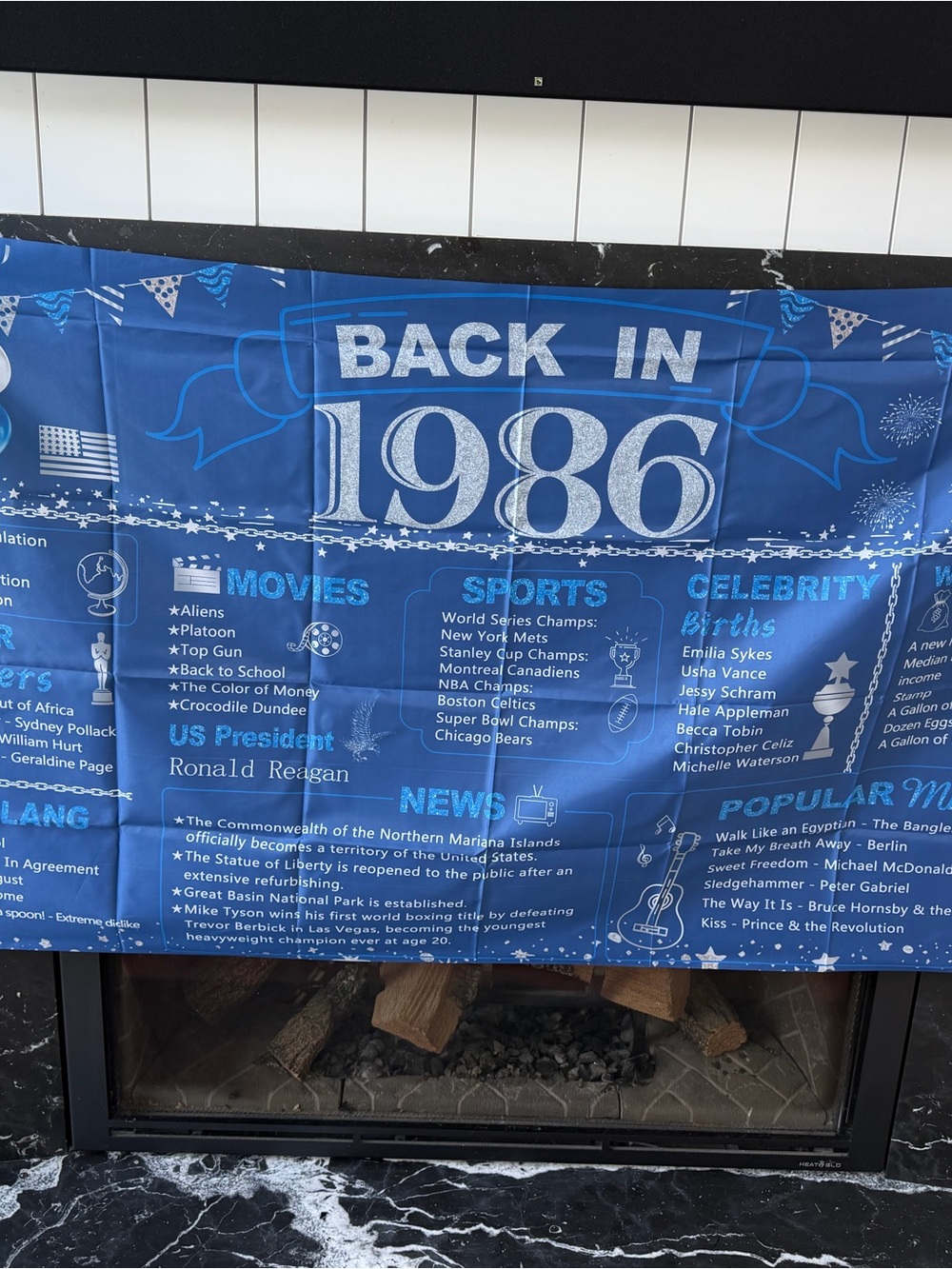 1986 Birthday Celebration Swag